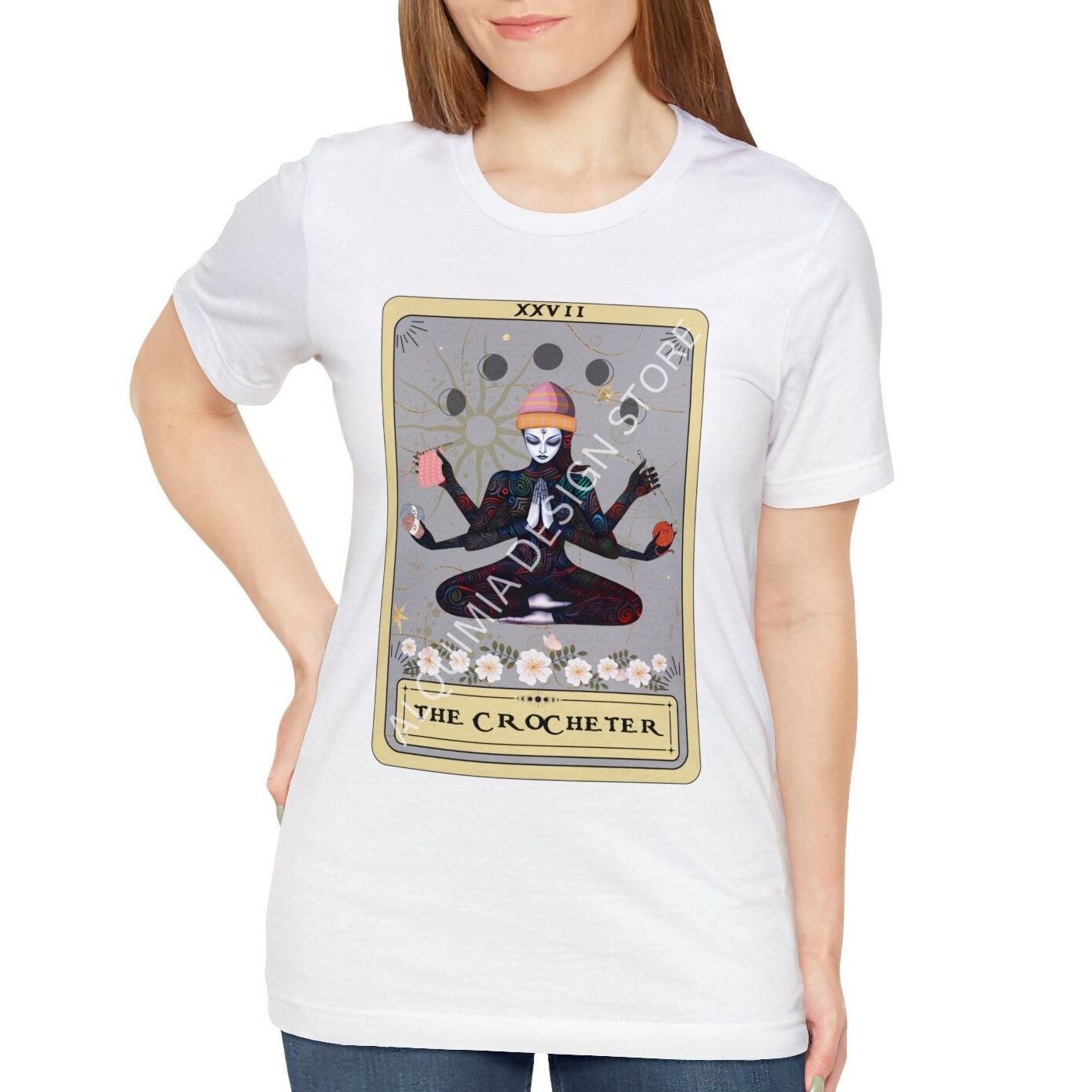 The Crocheter Goddess Tarot Card Shirt