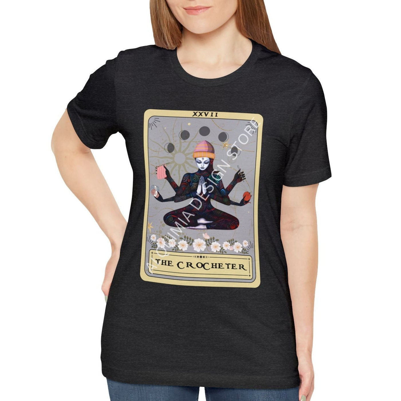 The Crocheter Goddess Tarot Card Shirt