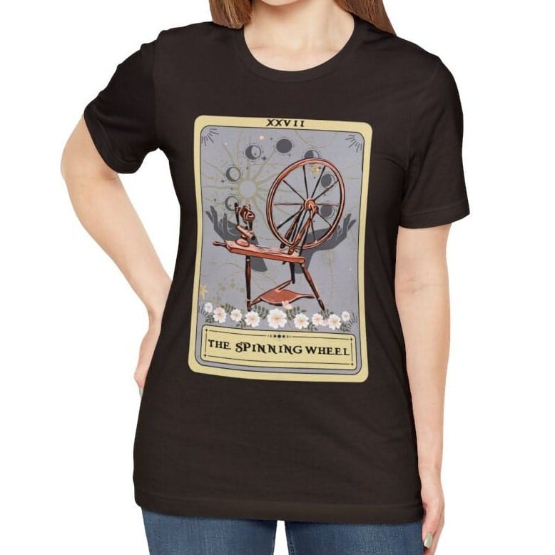 The Spinning Wheel Tarot Card Shirt, Yarn Lover