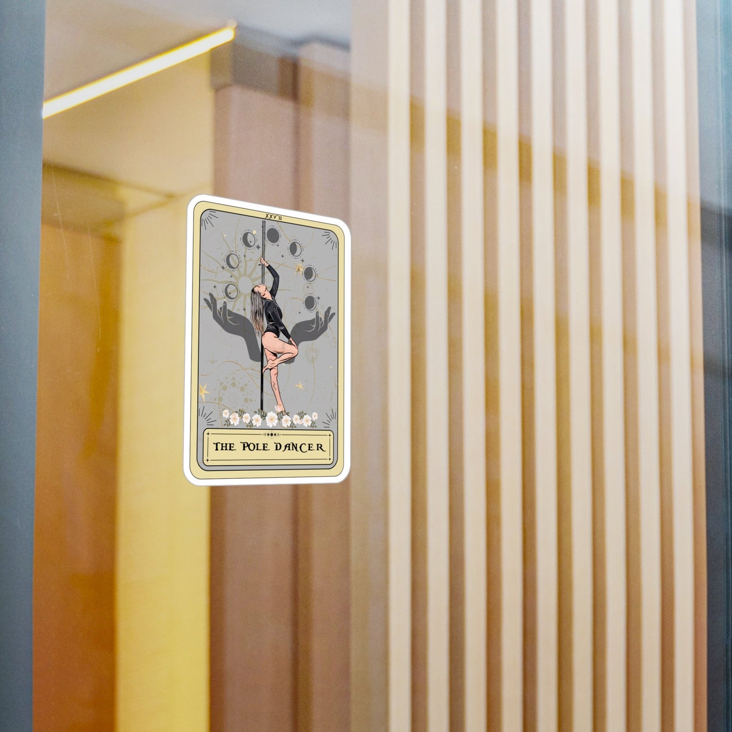 The Poledancer Tarot Card Sticker, 3" x 4"