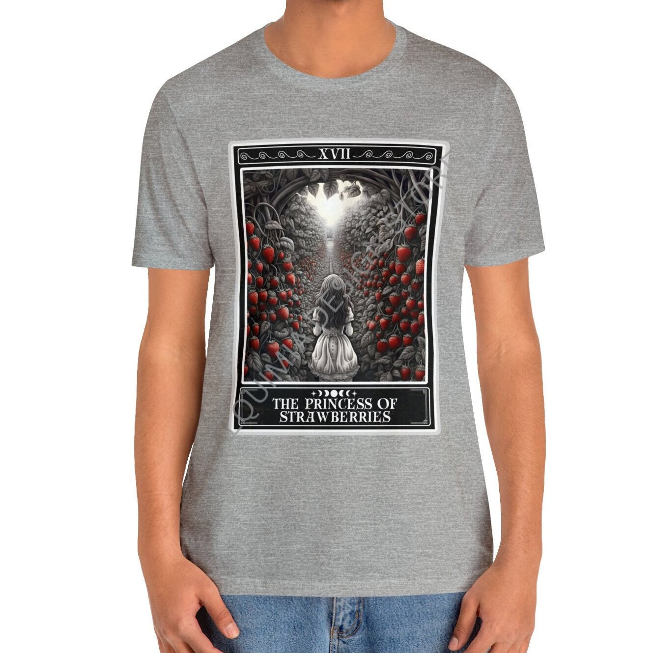 The Princess of Strawberries Tarot Card Shirt, Strawberry