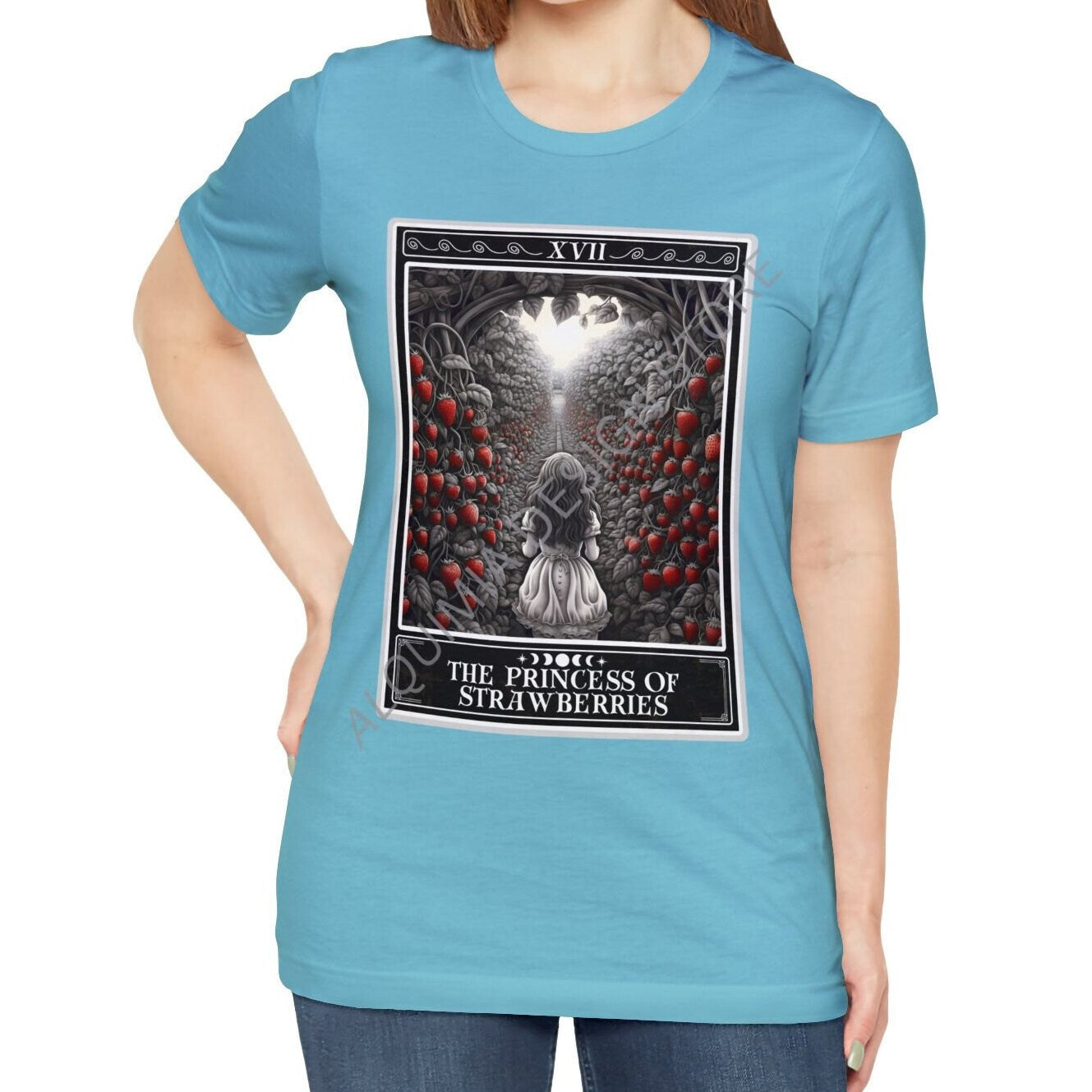 The Princess of Strawberries Tarot Card Shirt, Strawberry