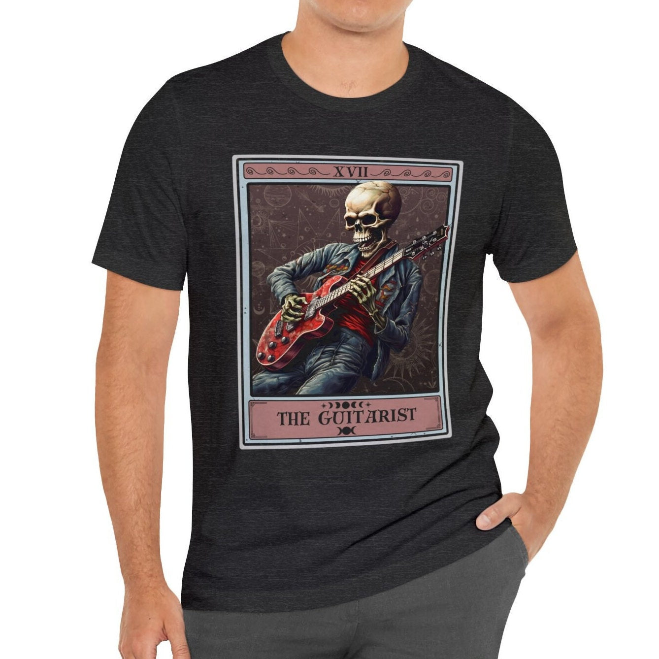 The Guitarist Tarot Card Shirt, Electric Guitar Player
