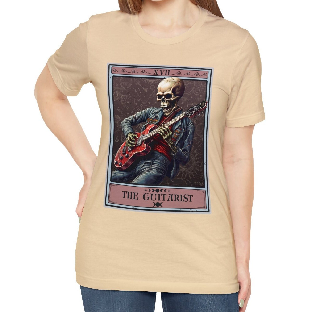 The Guitarist Tarot Card Shirt, Electric Guitar Player