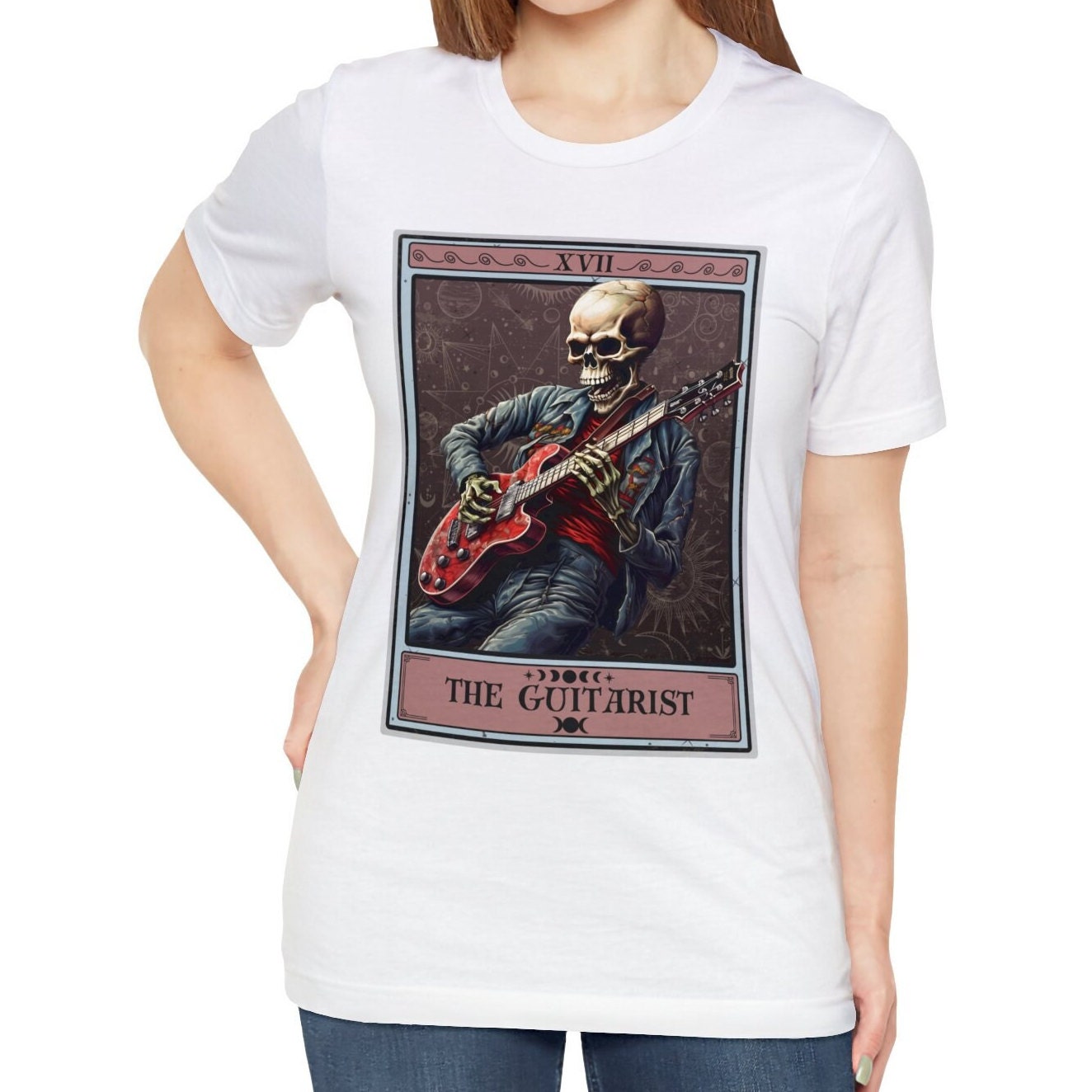 The Guitarist Tarot Card Shirt, Electric Guitar Player