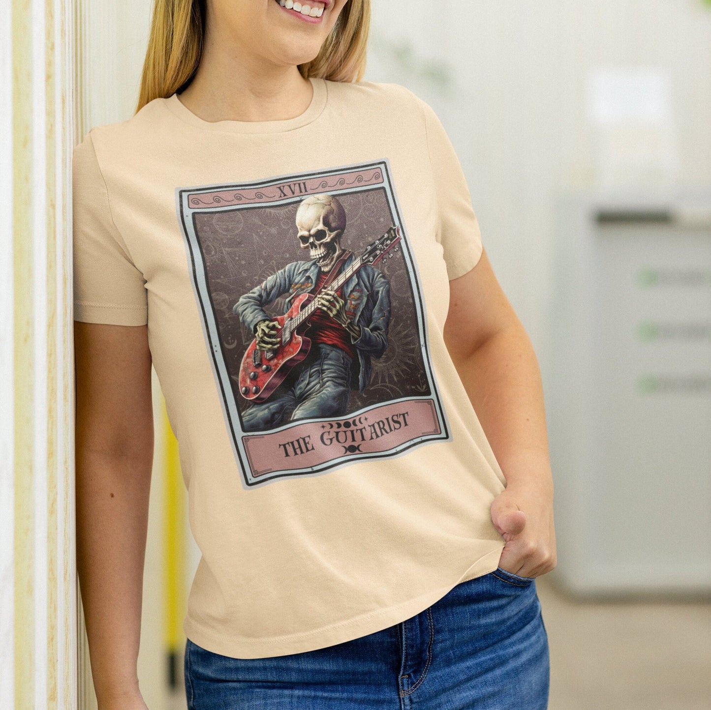 The Guitarist Tarot Card Shirt, Electric Guitar Player