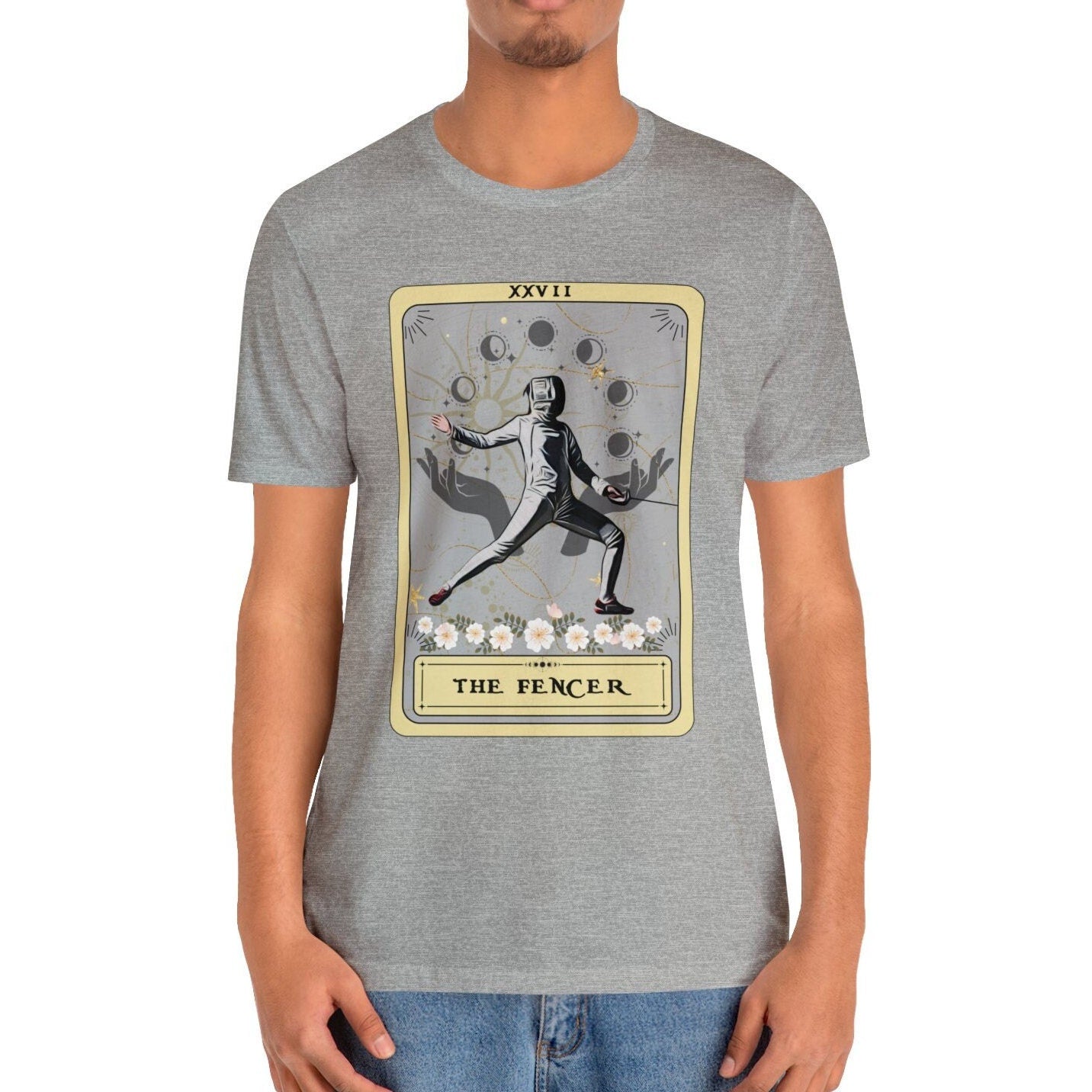 The Fencer Tarot Card Shirt, fencing