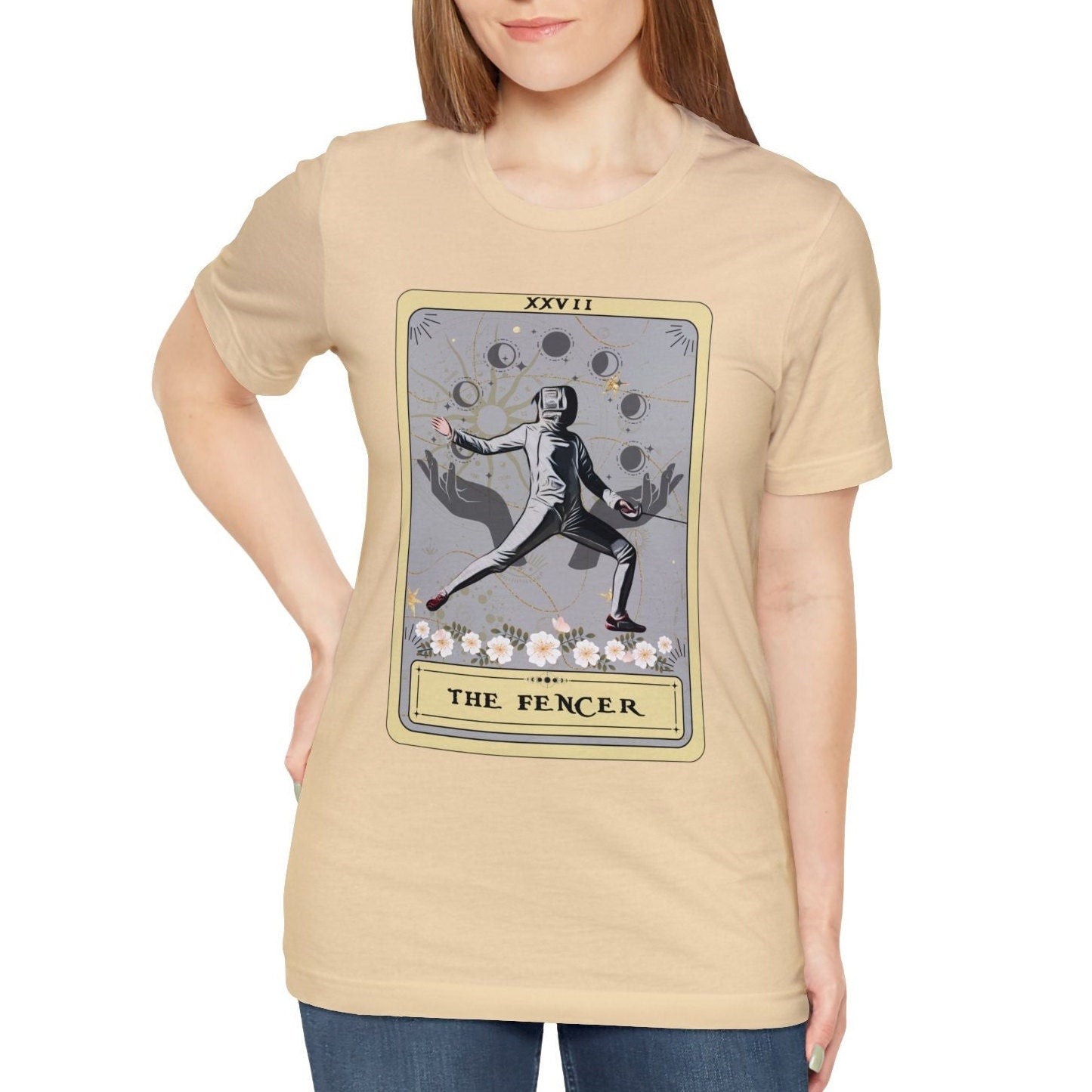 The Fencer Tarot Card Shirt, fencing