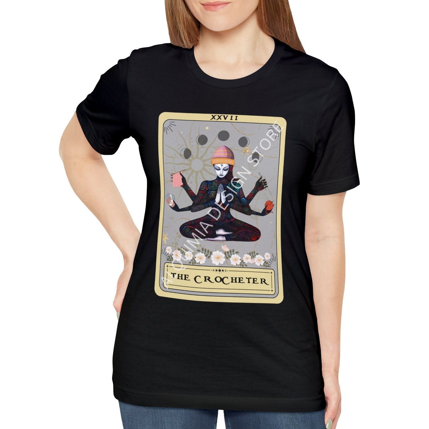 The Crocheter Goddess Tarot Card Shirt