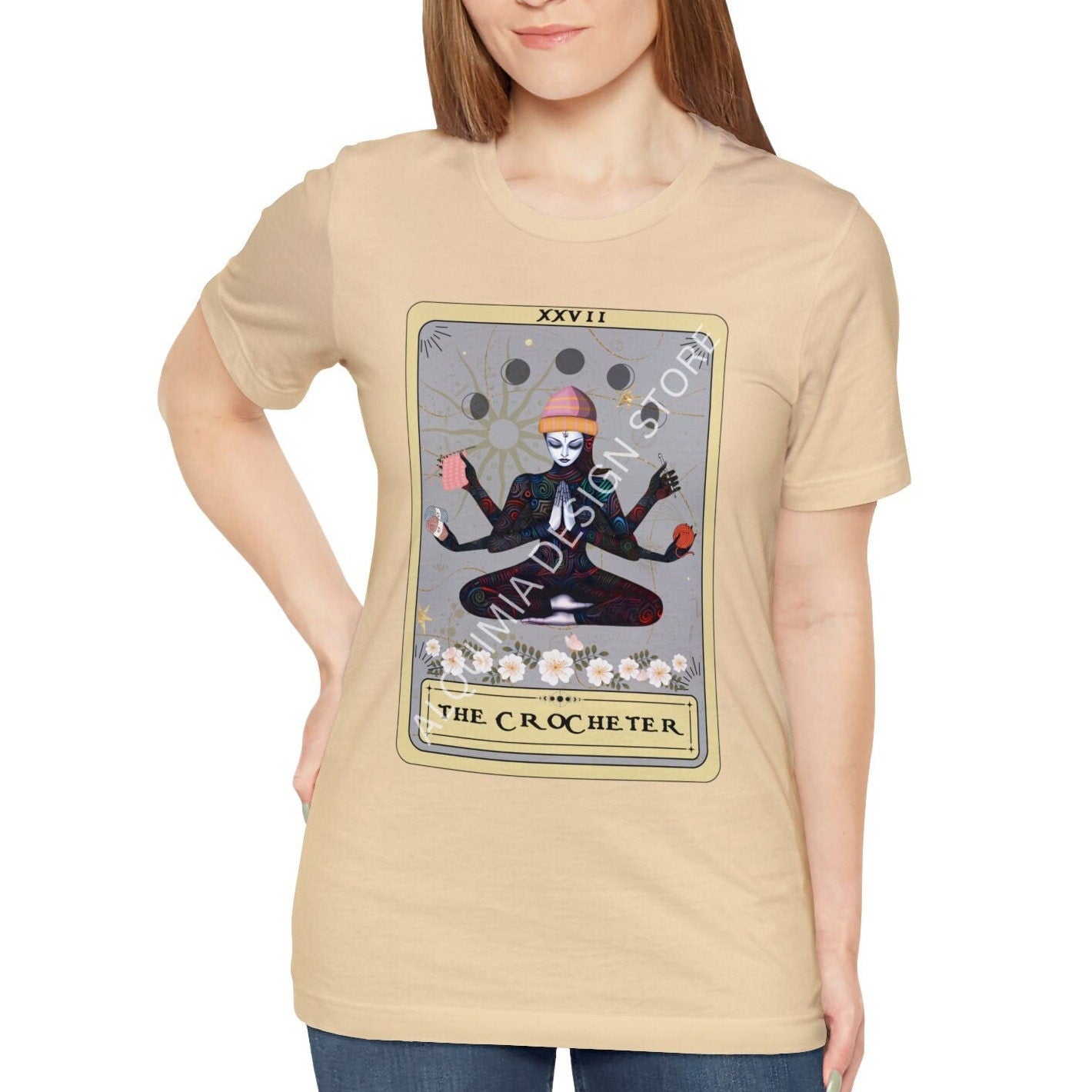 The Crocheter Goddess Tarot Card Shirt