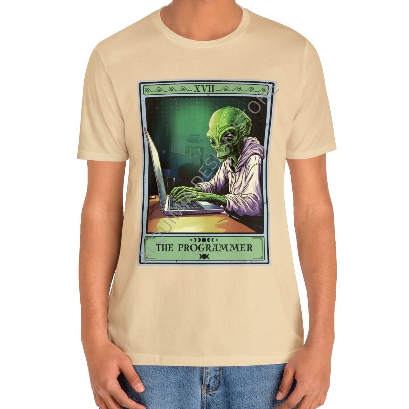 The Programmer Tarot Card Shirt, Alien Programmer Coder