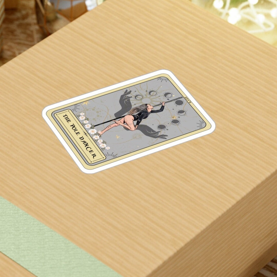 The Poledancer Tarot Card Sticker, 3" x 4"
