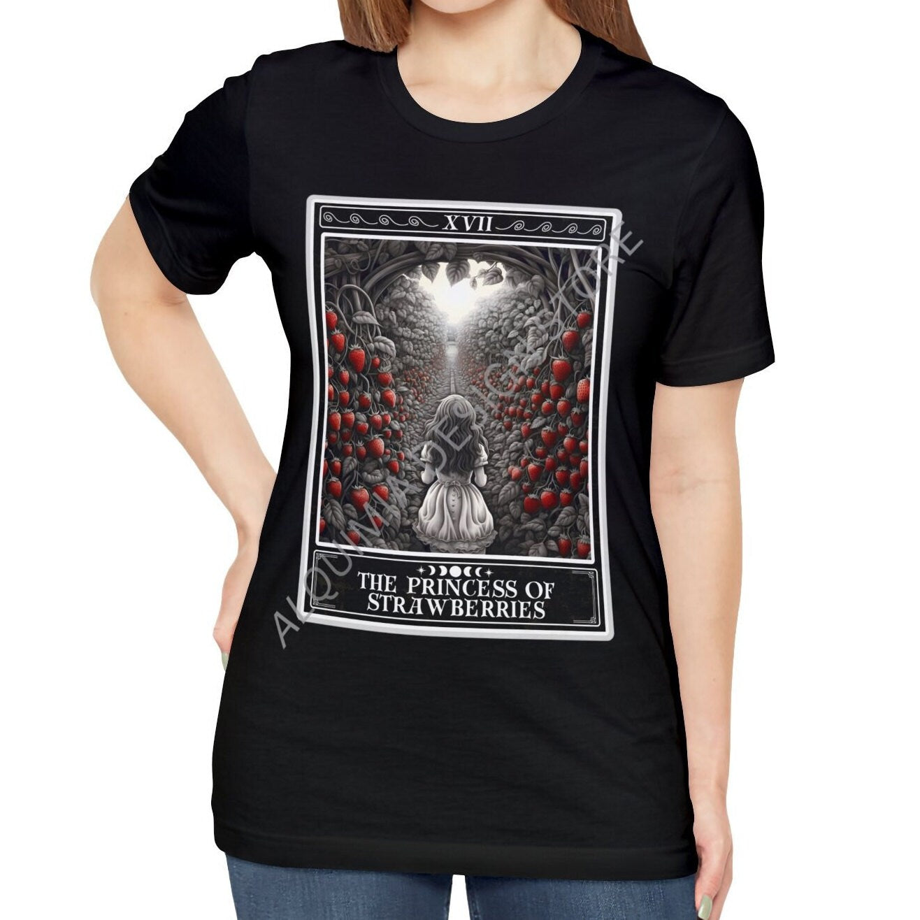 The Princess of Strawberries Tarot Card Shirt, Strawberry