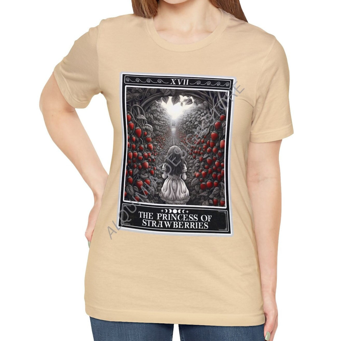 The Princess of Strawberries Tarot Card Shirt, Strawberry