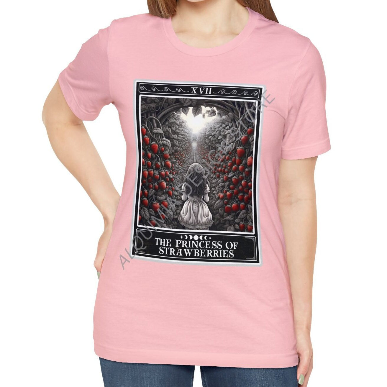 The Princess of Strawberries Tarot Card Shirt, Strawberry