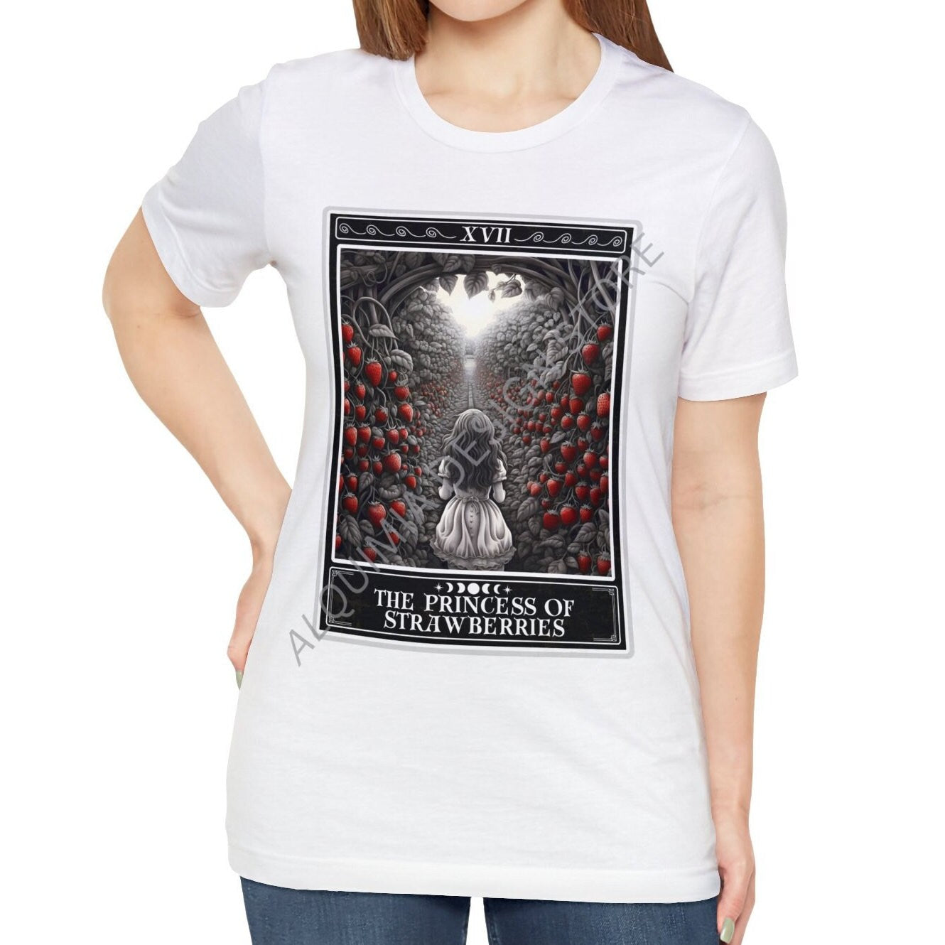 The Princess of Strawberries Tarot Card Shirt, Strawberry