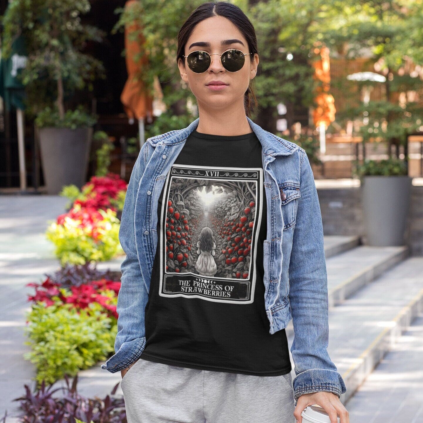 The Princess of Strawberries Tarot Card Shirt, Strawberry