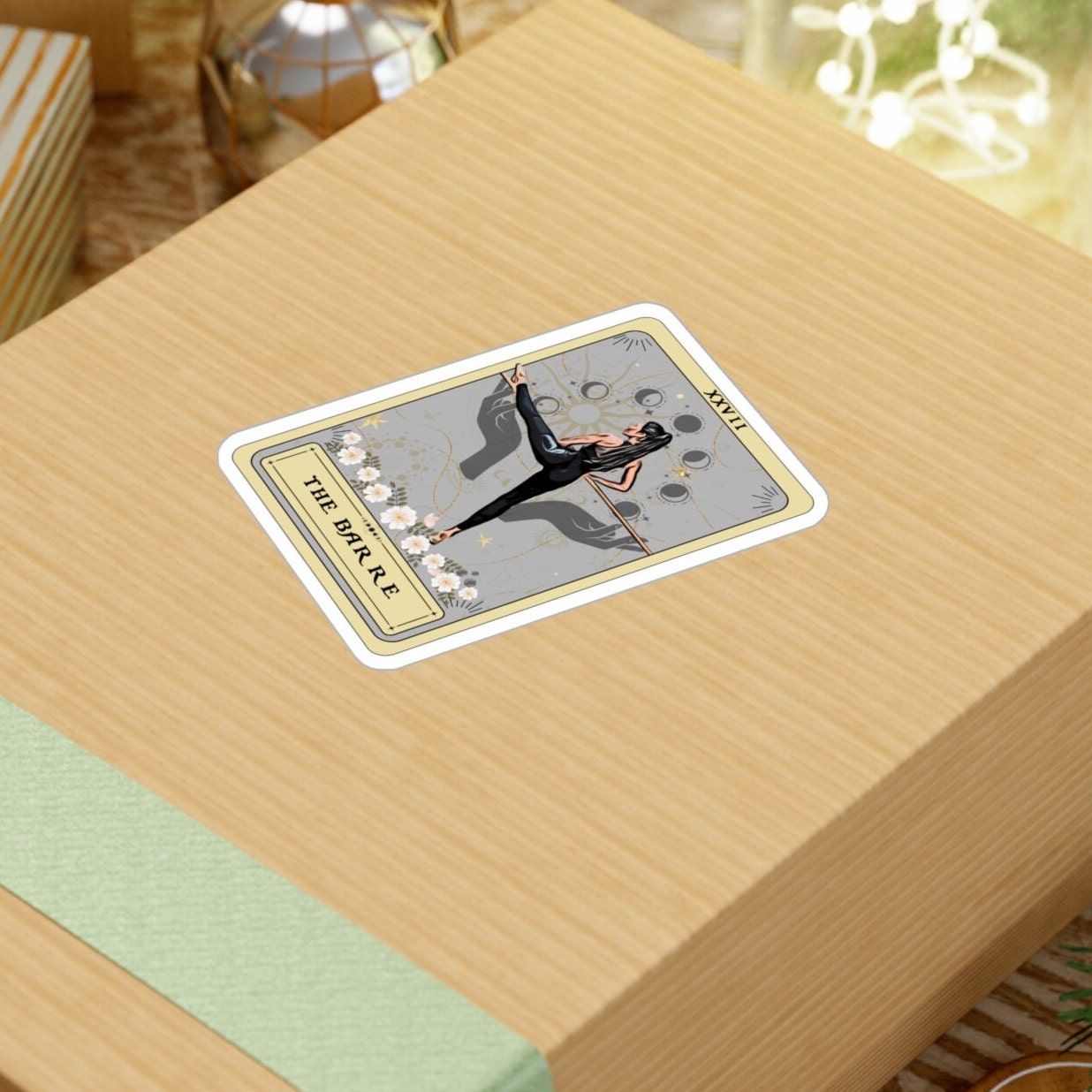 The Barre Tarot Card Sticker, 3" x 4"