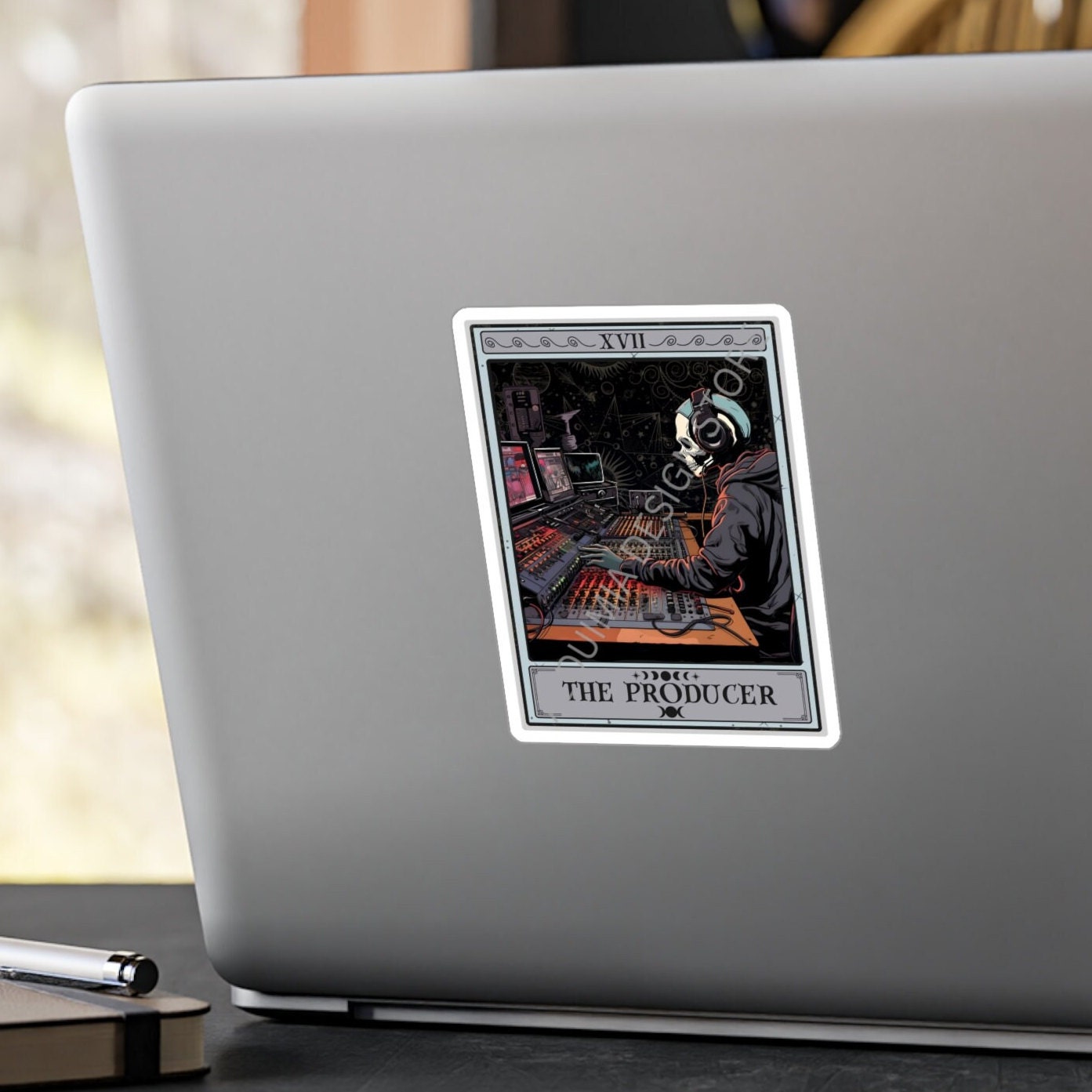 The Producer Tarot Card Sticker, 3" x 4"