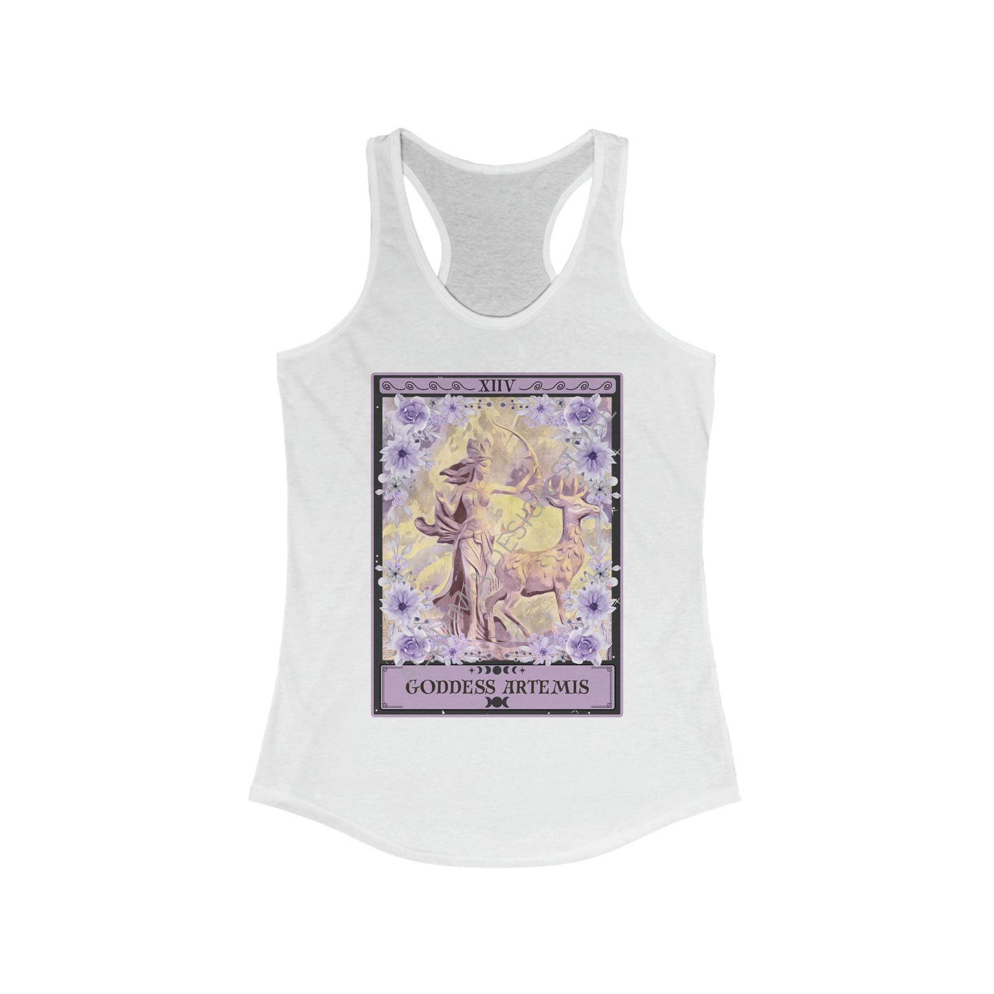 The Goddess Artemis Tarot Card Tank Top