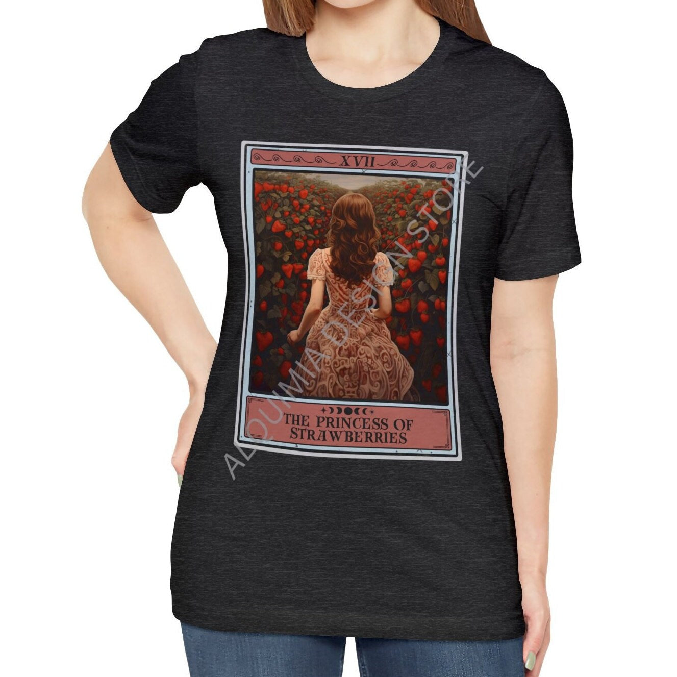 The Princess of Strawberries Tarot Card Shirt, Strawberry