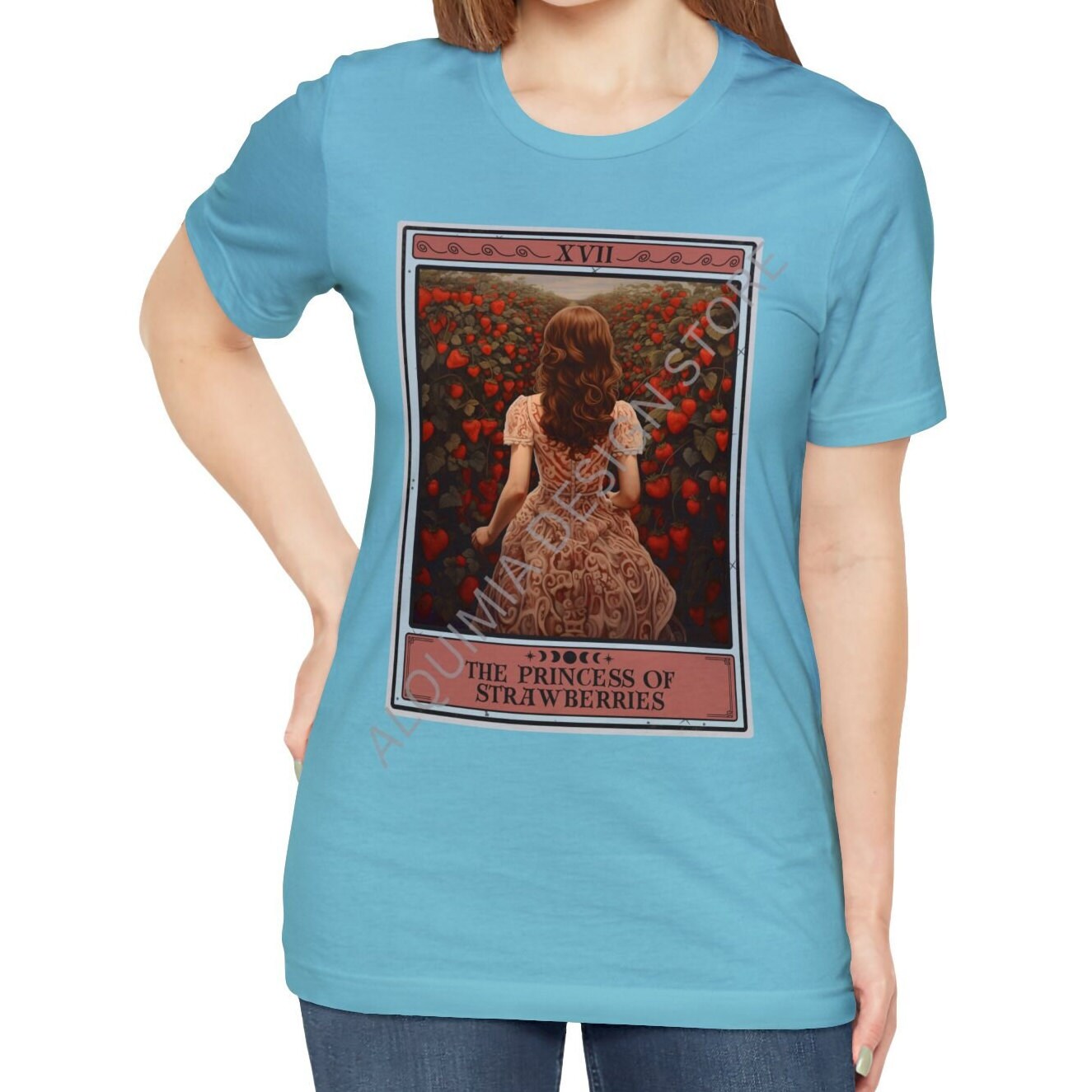 The Princess of Strawberries Tarot Card Shirt, Strawberry
