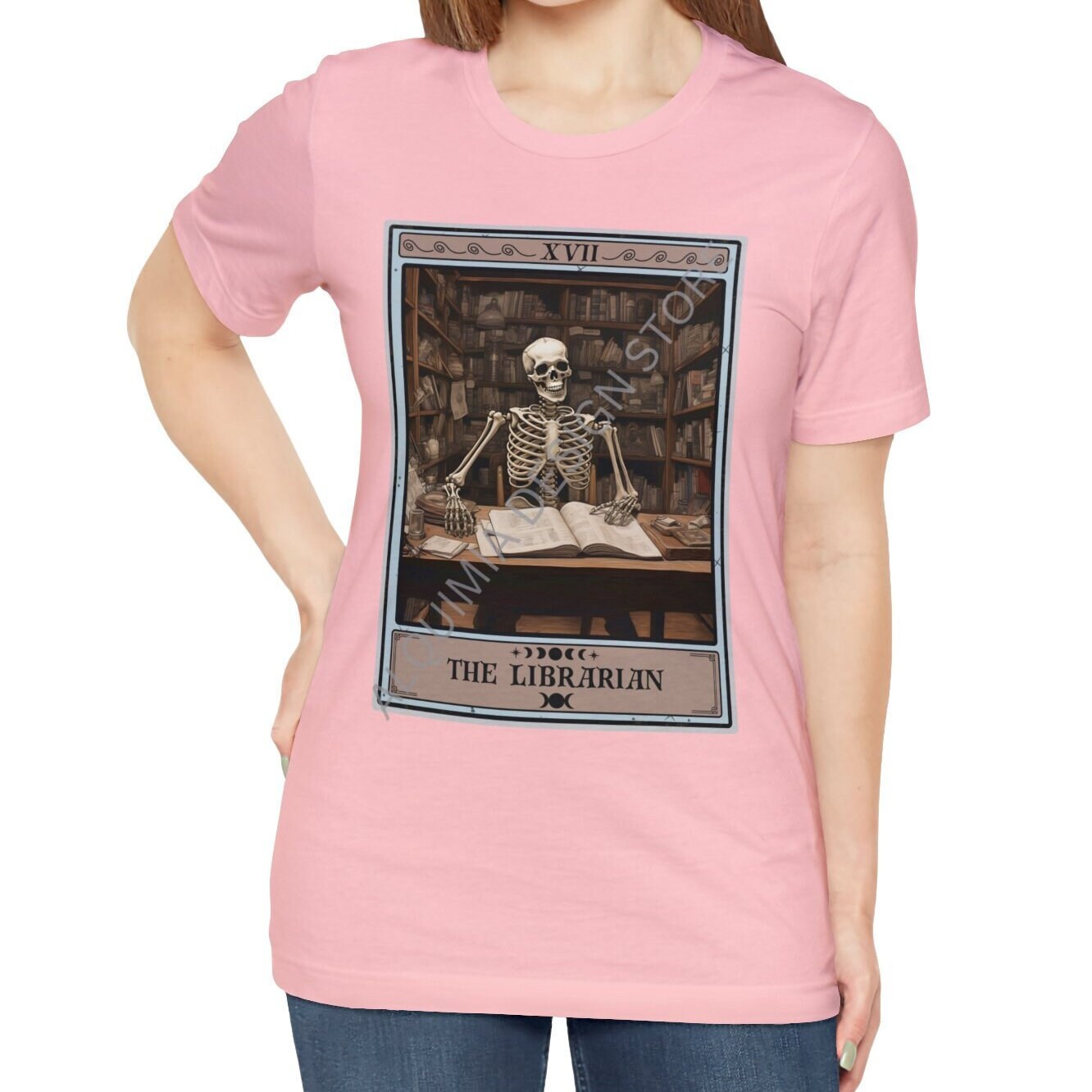 The Librarian Tarot Card Shirt, Library Book Lover