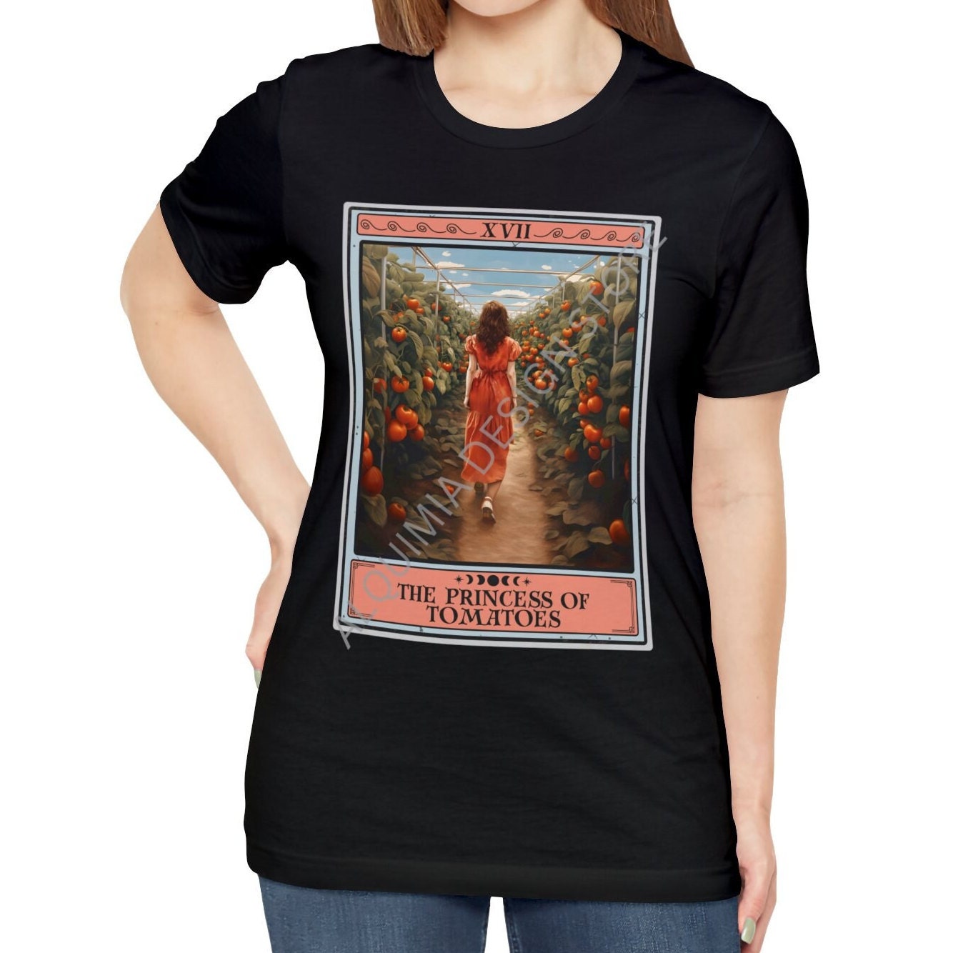 The Princess of Tomatoes Tarot Card Shirt, Tomato