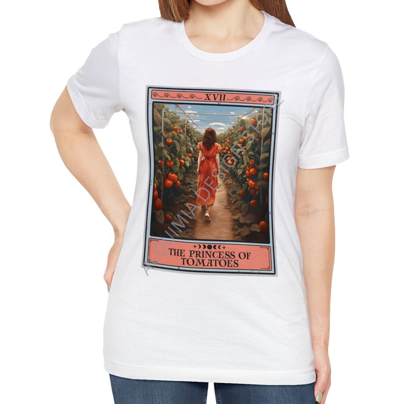 The Princess of Tomatoes Tarot Card Shirt, Tomato