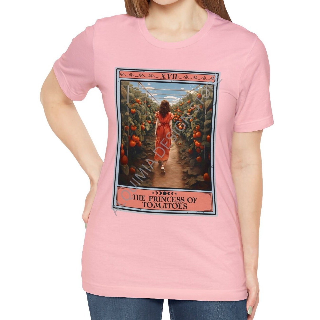 The Princess of Tomatoes Tarot Card Shirt, Tomato