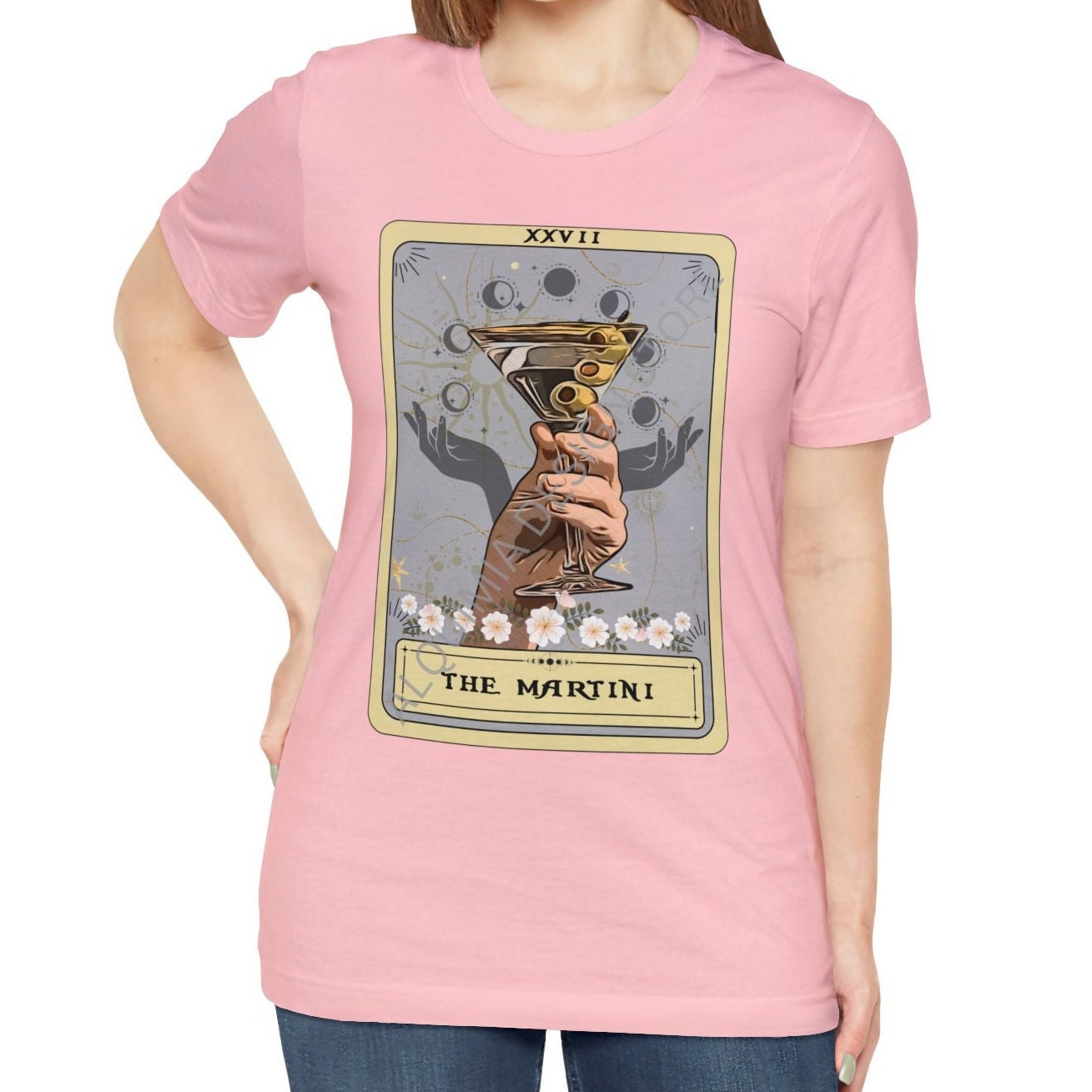 The Martini Tarot Card Shirt, Dirty Martini