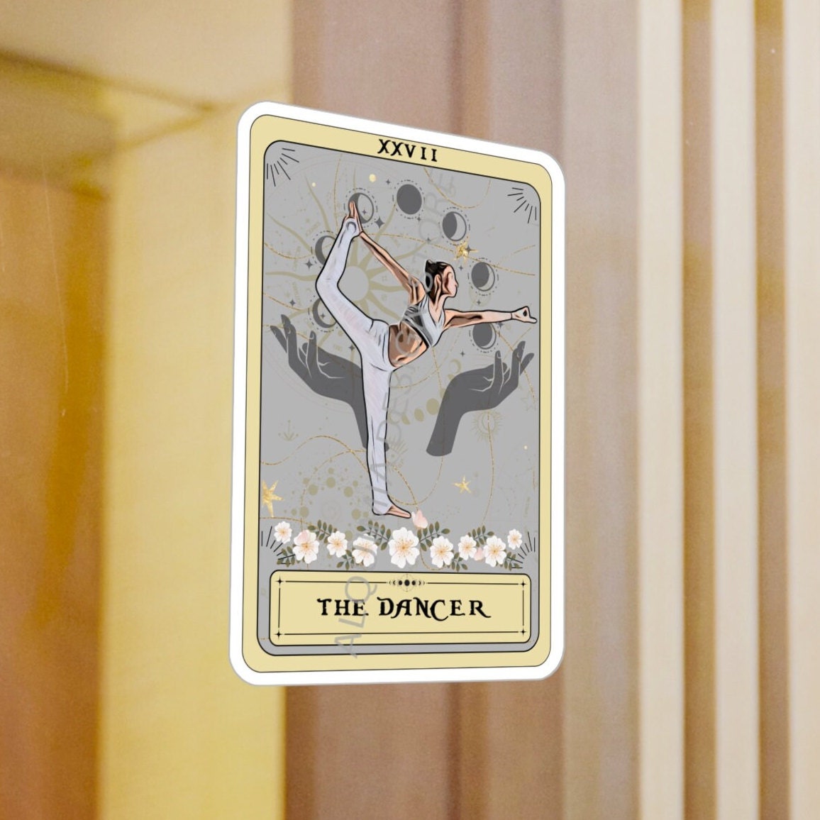 The Dancer Tarot Card Sticker 3" x 4" Yoga Sticker