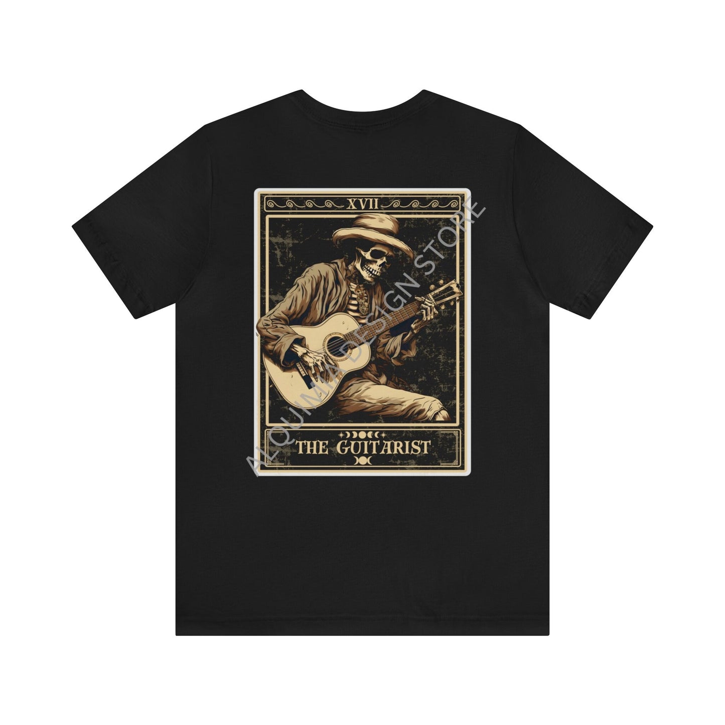 The Guitarist Tarot Card Shirt, Back Print