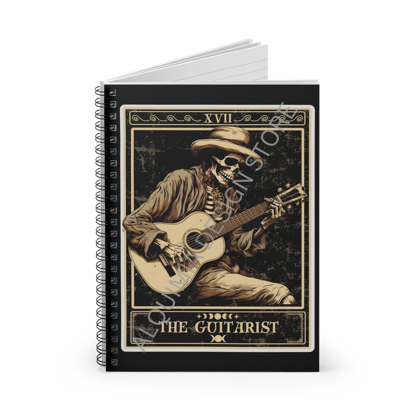 The Guitarist Tarot Card Journal Notebook 6" x 8"