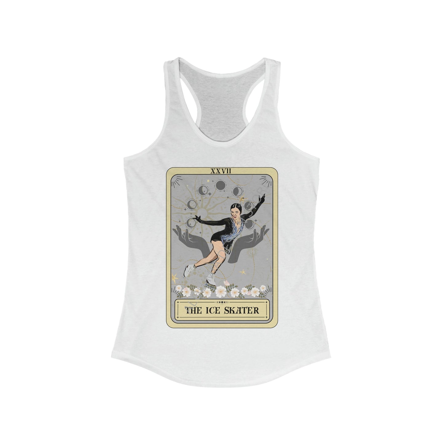 The Ice Skater Tarot Card Tank Top, Figure Skating