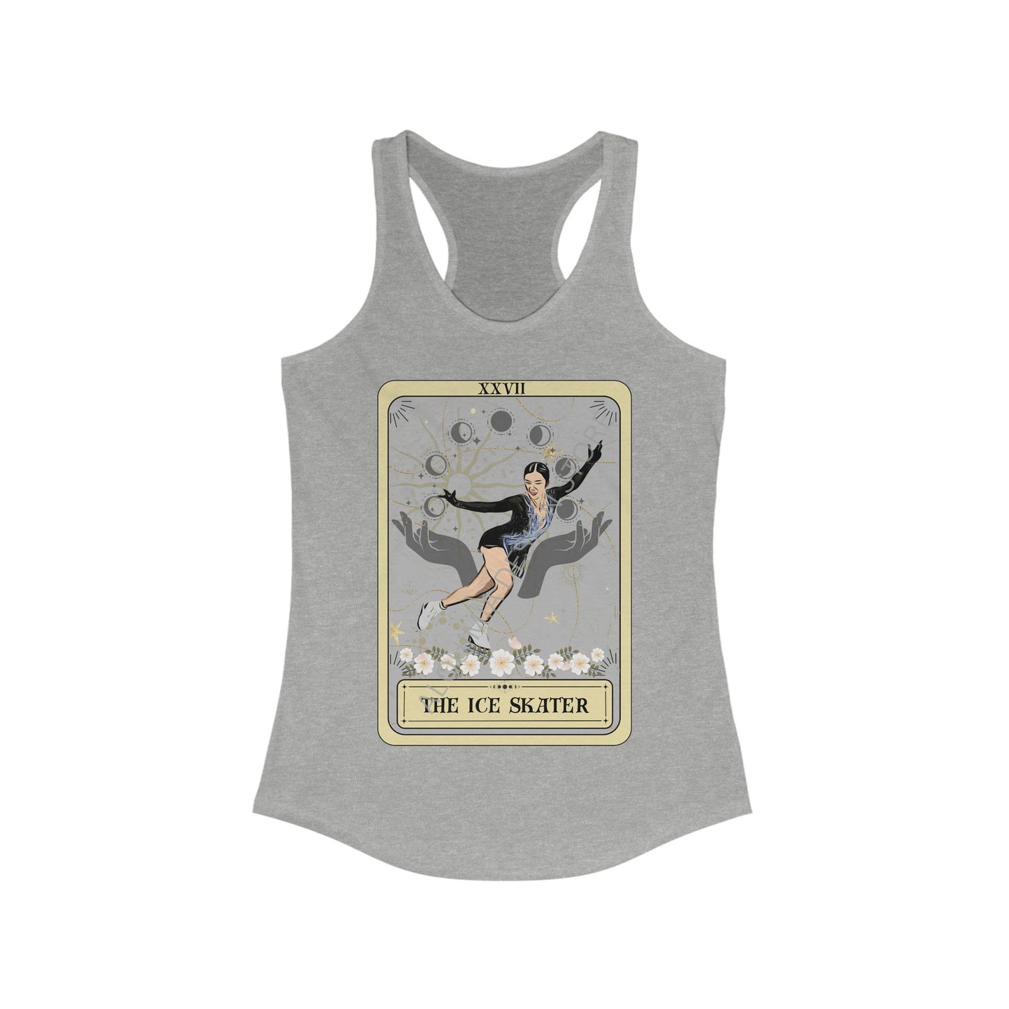 The Ice Skater Tarot Card Tank Top, Figure Skating