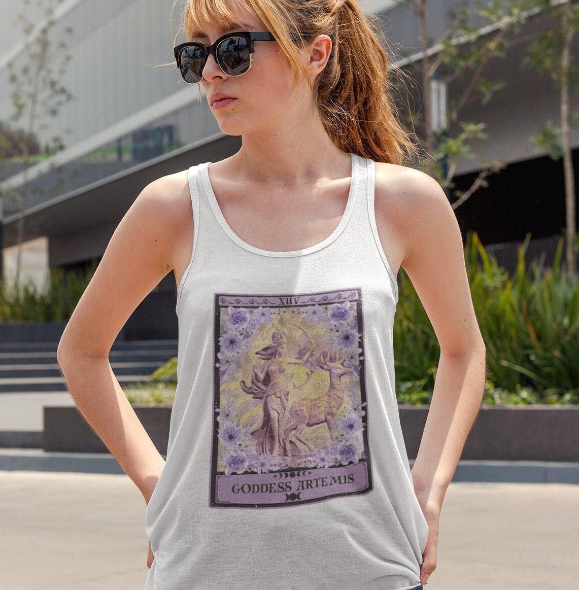 The Goddess Artemis Tarot Card Tank Top