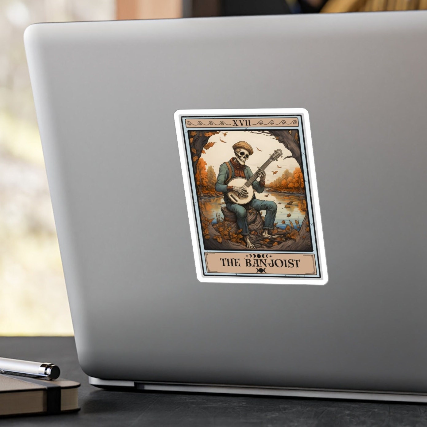 The BanjoistTarot Card Sticker 3" x 4"