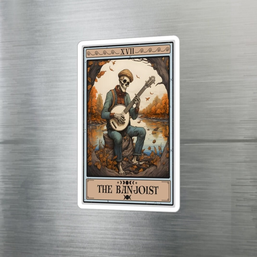 The BanjoistTarot Card Sticker 3" x 4"