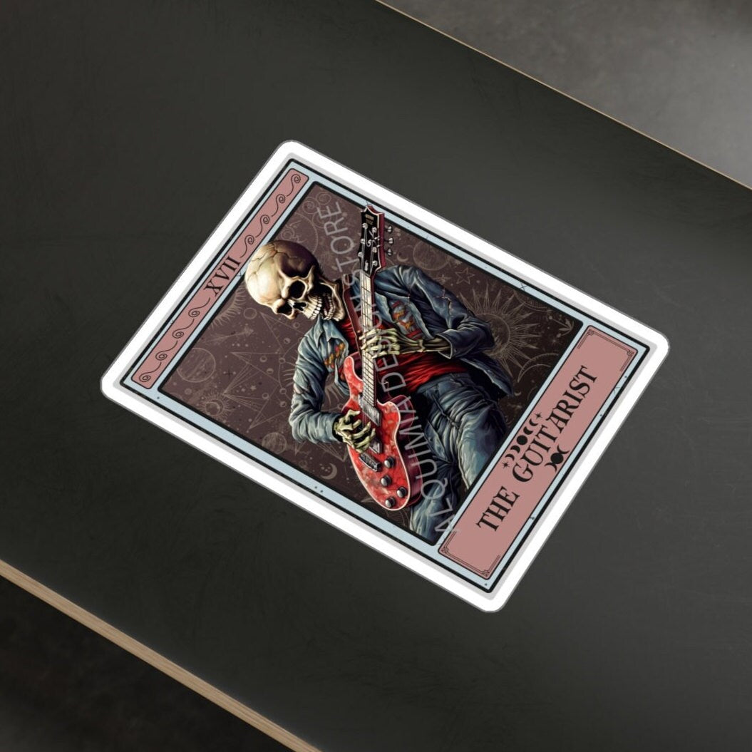 The Guitarist Tarot Card Sticker 3" x 4"