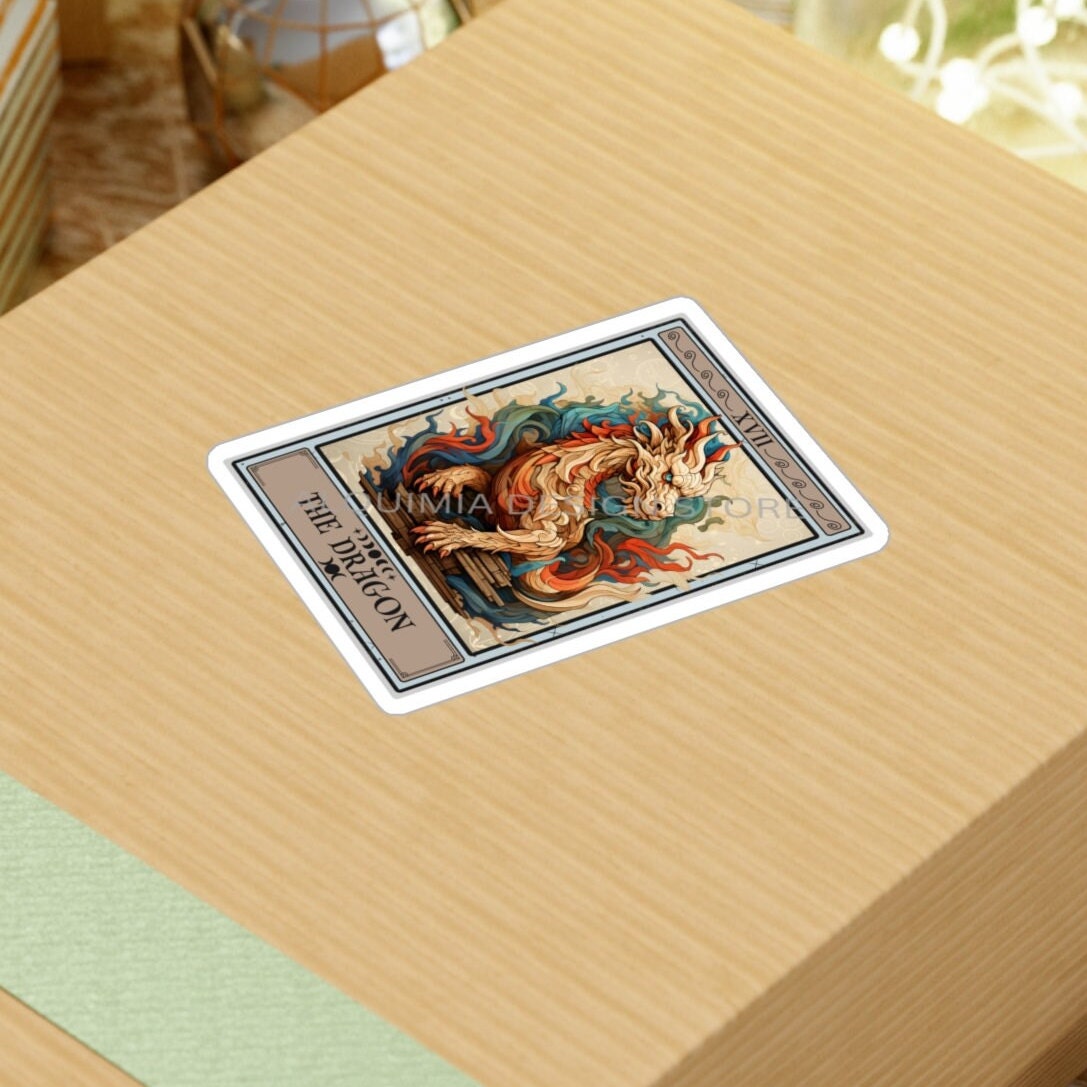 The Dragon Tarot Card Sticker 3" x 4"
