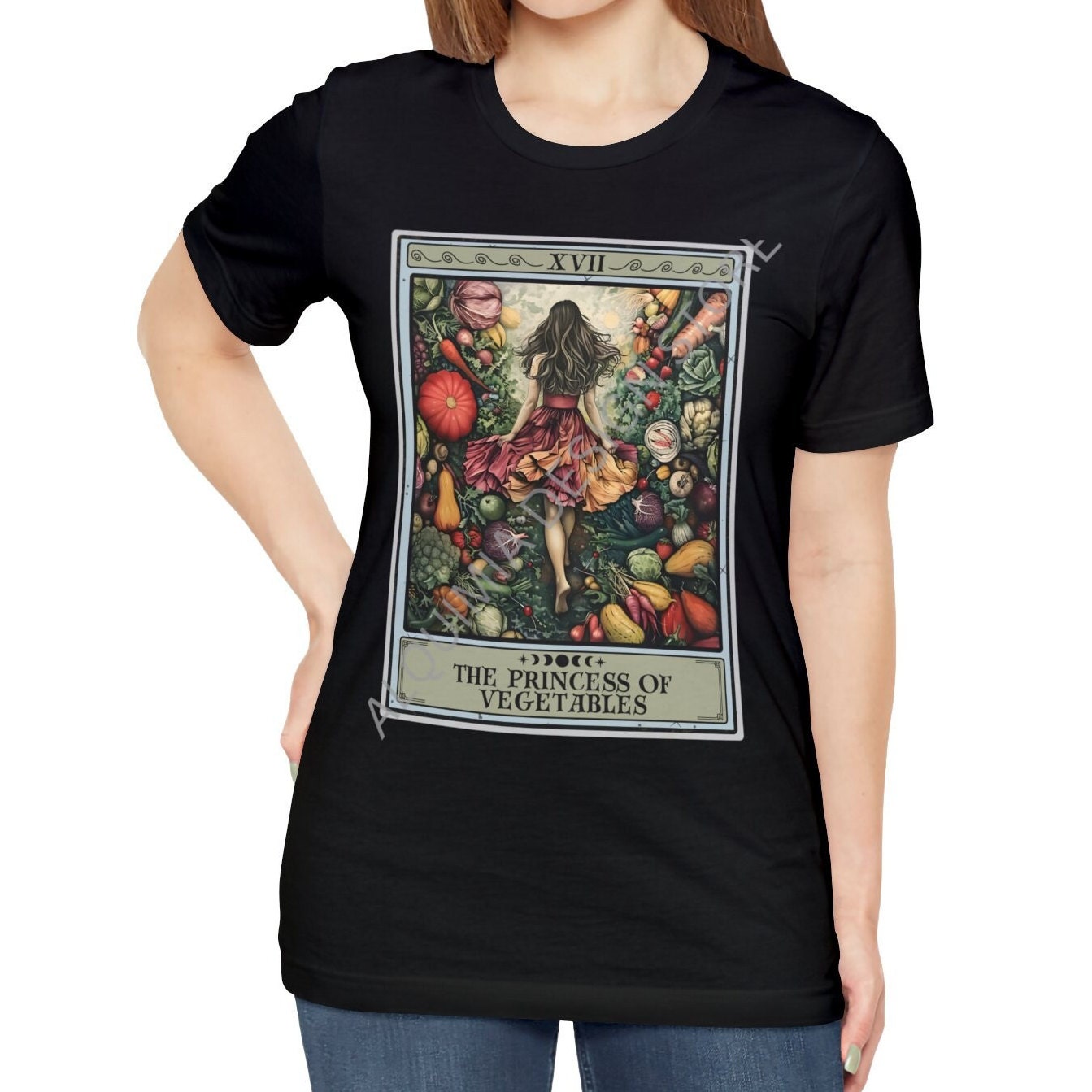 The Princess of Vegetables Tarot Card Shirt, Vegan