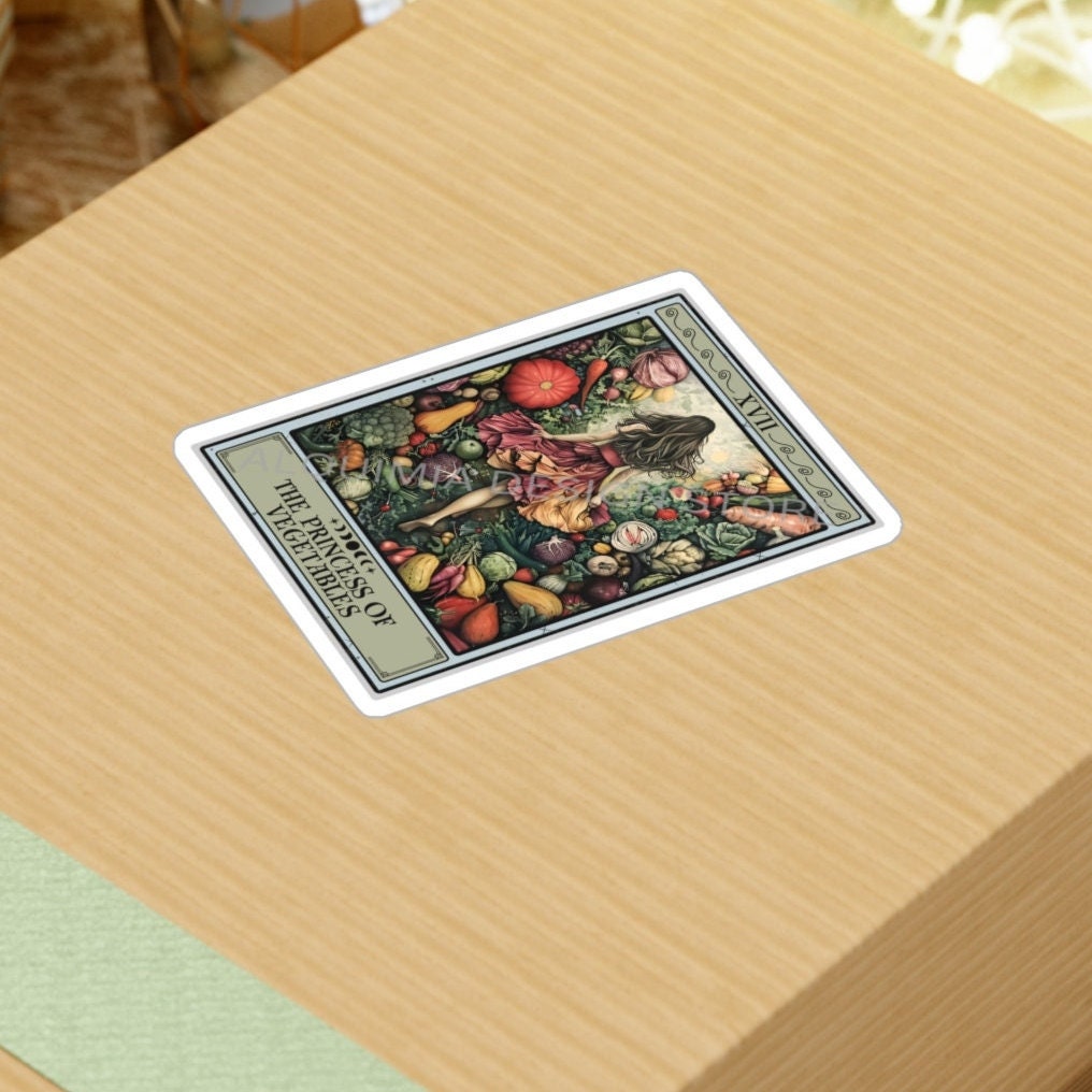The Princess of Vegetables Tarot Card Sticker 3" x 4"