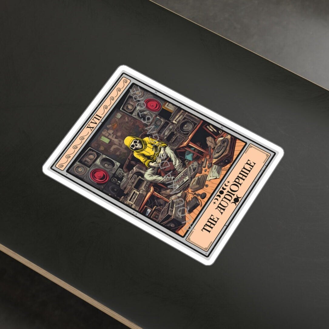 The Audiophile Tarot Card Sticker 3" x 4"