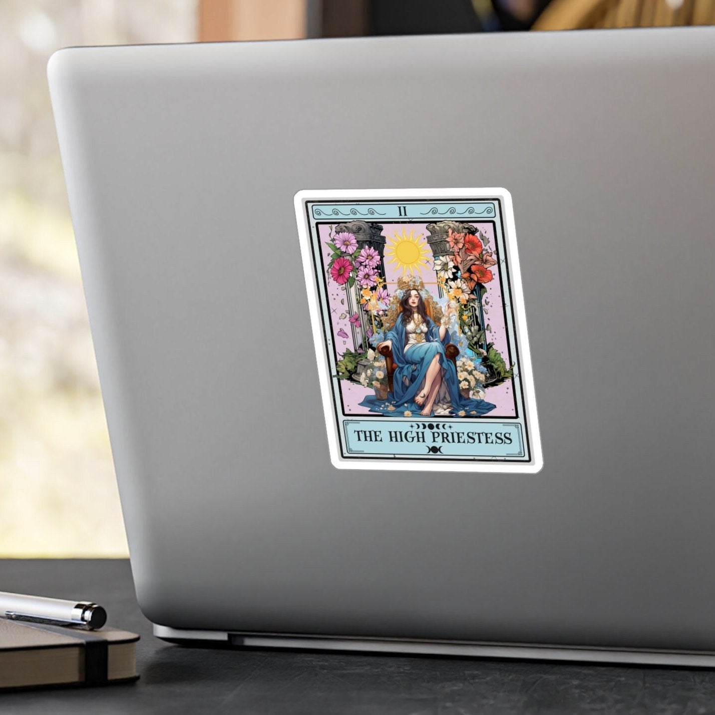 High Priestess Tarot Card Sticker 3" x 4"