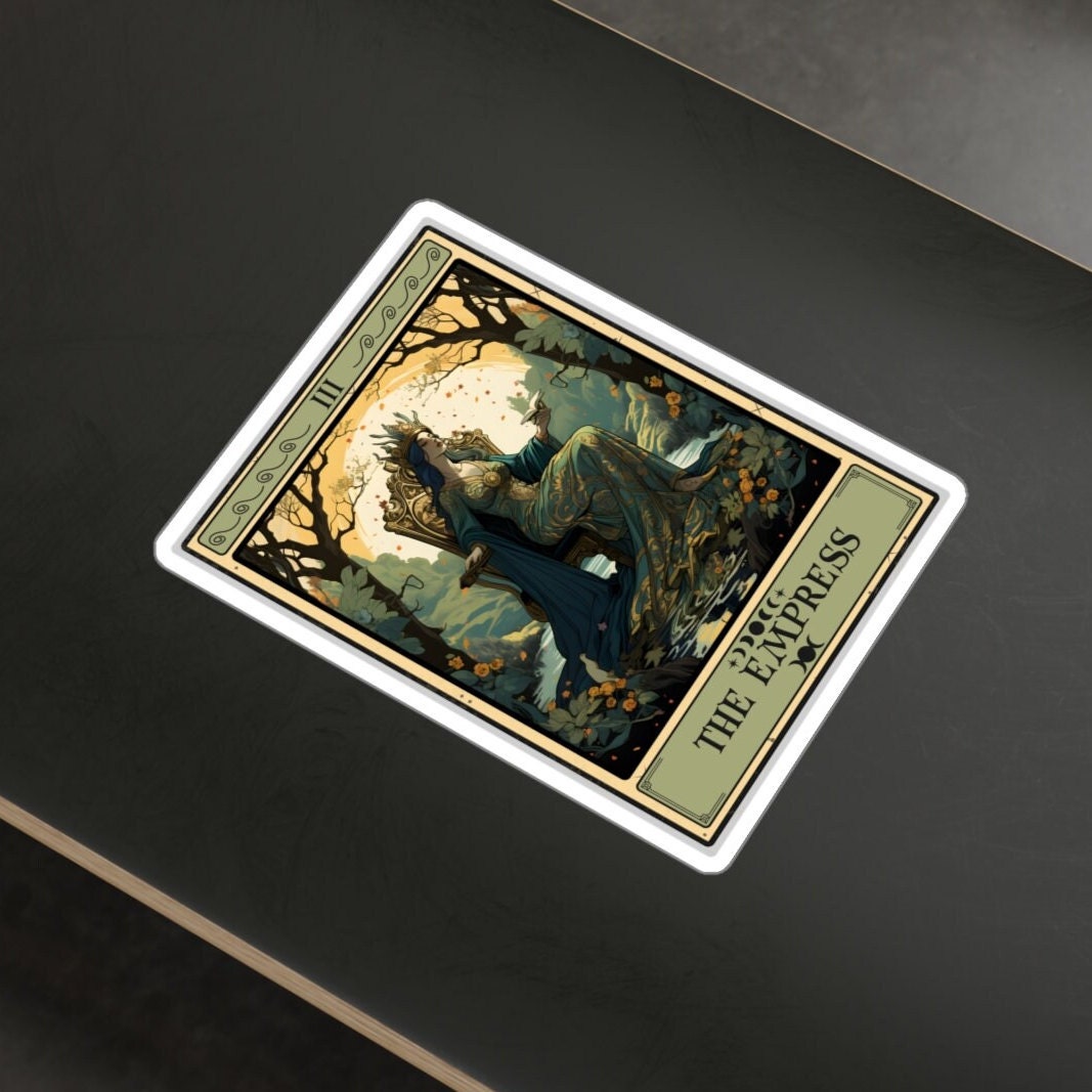 The Empress Tarot Card Sticker, 3" x 4"