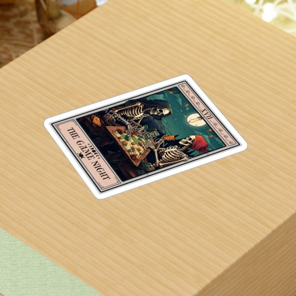 The Game Night Tarot Card Sticker 3" x 4"