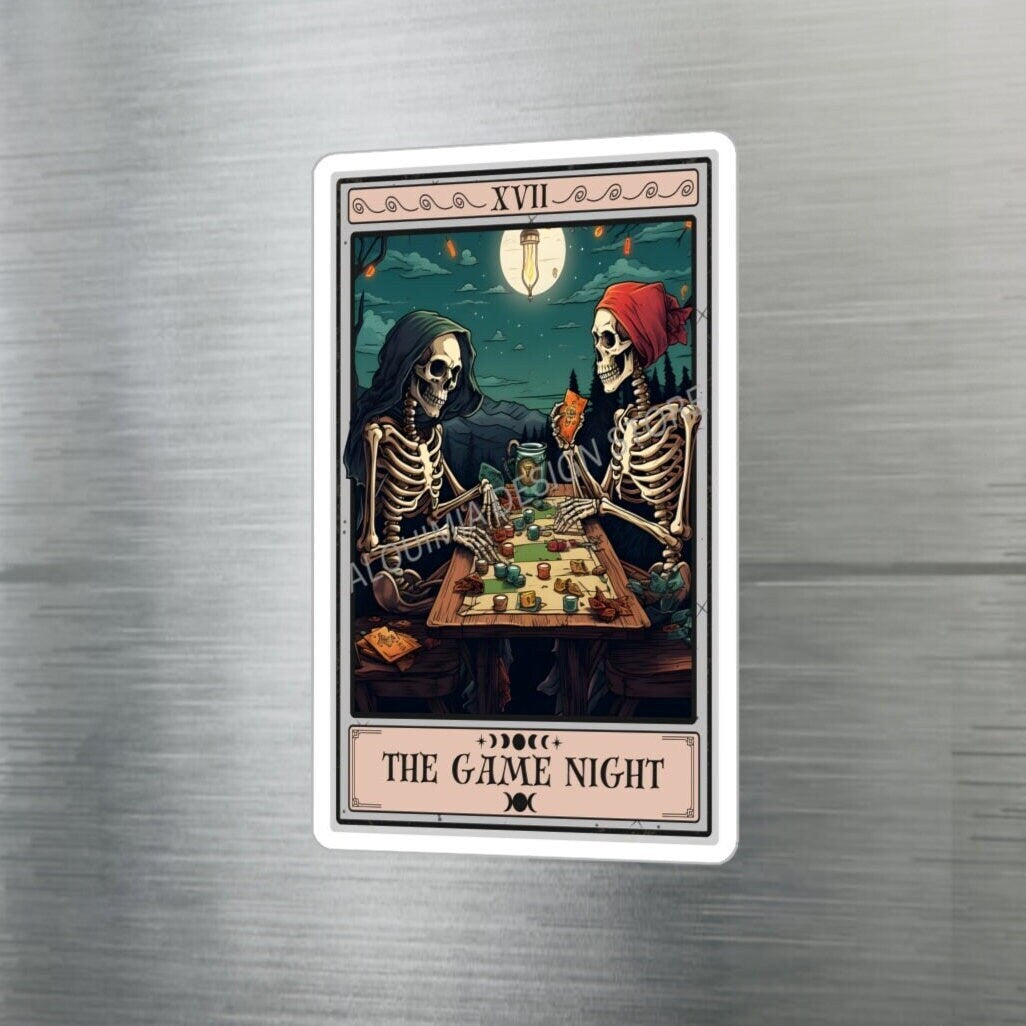 The Game Night Tarot Card Sticker 3" x 4"
