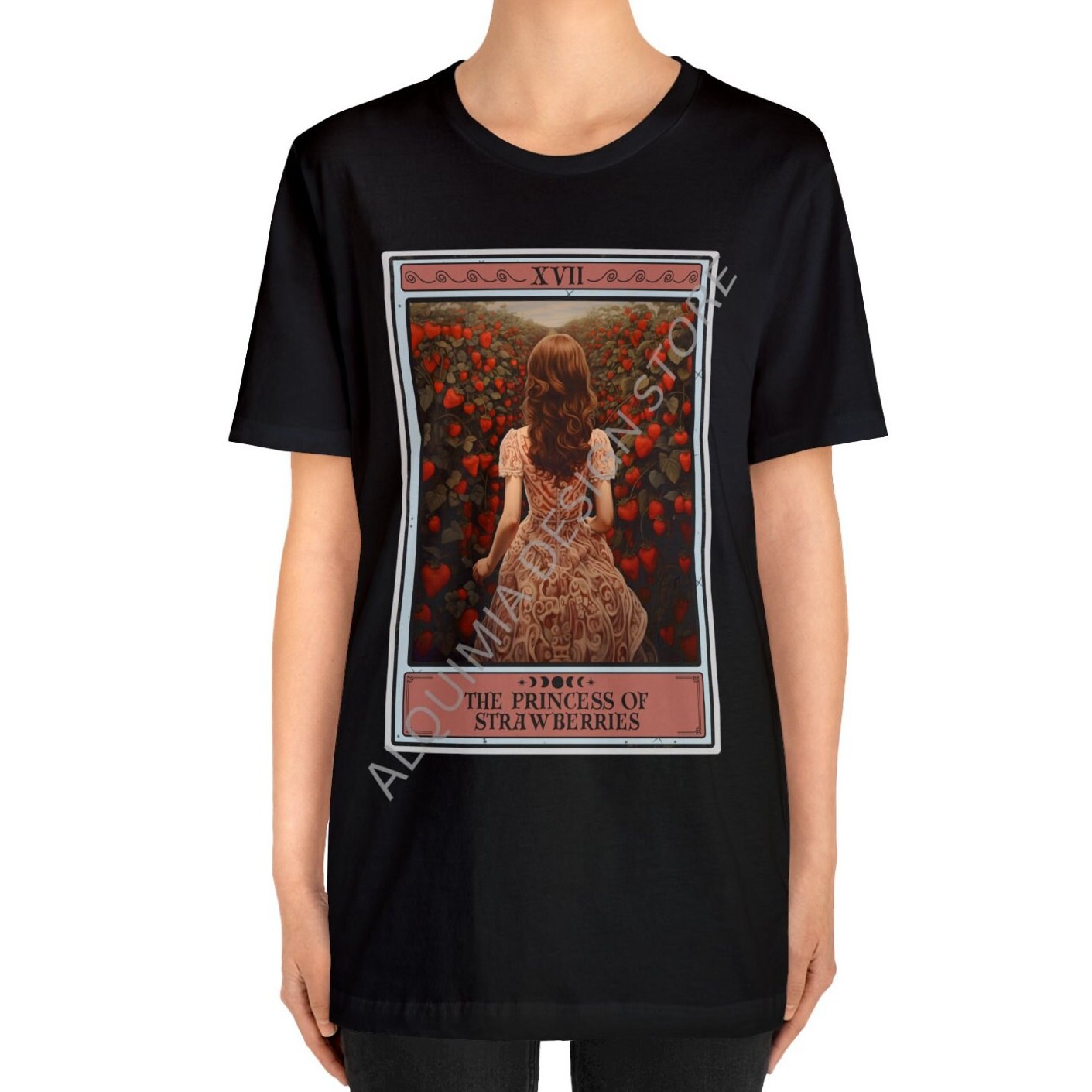 The Princess of Strawberries Tarot Card Shirt, Strawberry