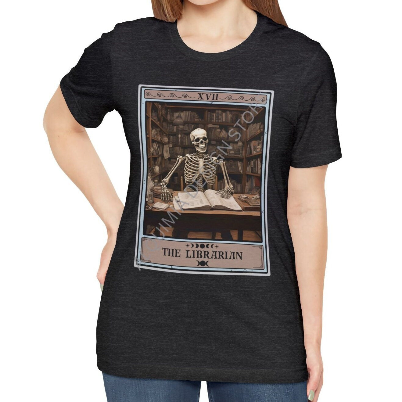 The Librarian Tarot Card Shirt, Library Book Lover